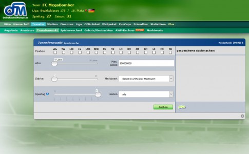 Online Fussball Manager slider image 8